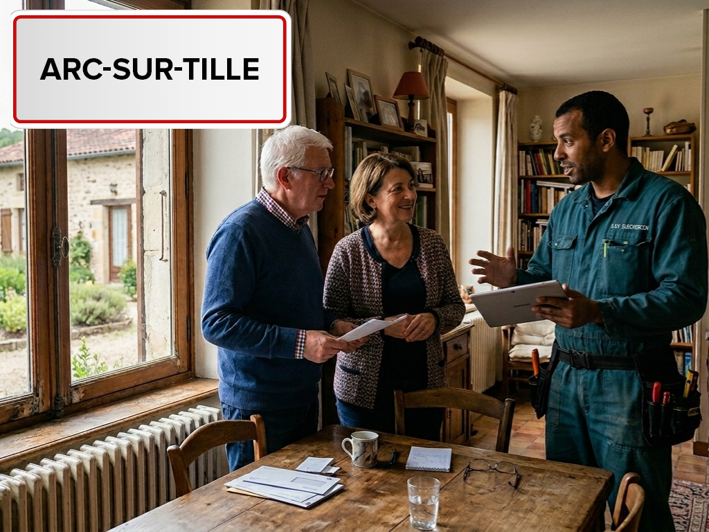 Installation de pompe à chaleur à Arc-sur-Tille (21560) en Côte-d'Or