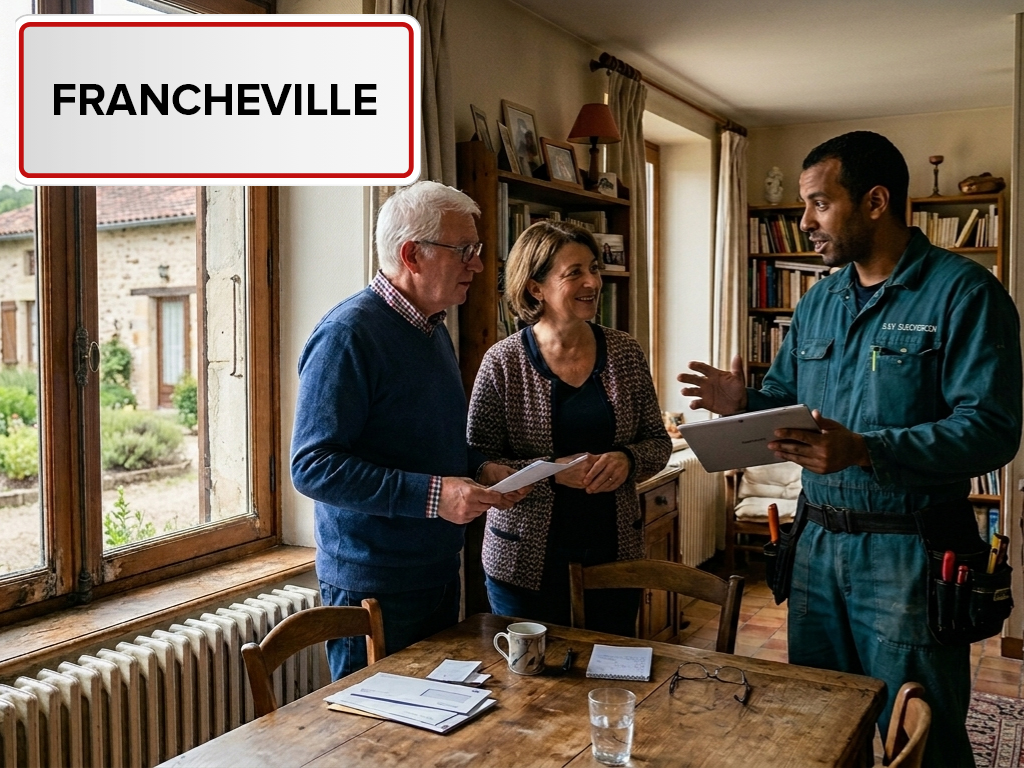 Installation de pompe à chaleur à Francheville (21440) en Côte-d'Or